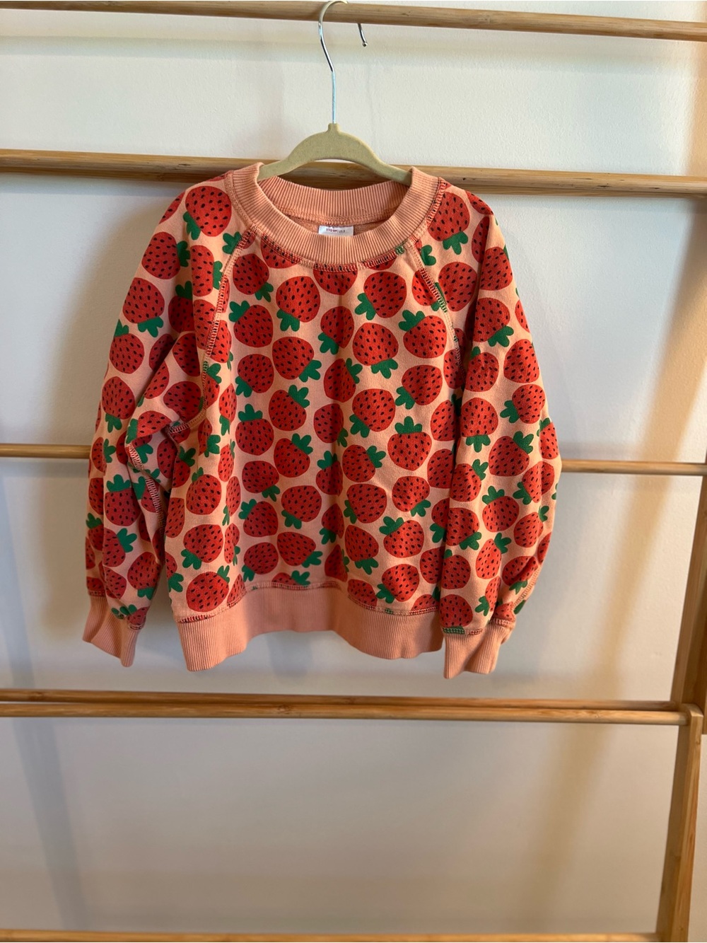 Hanna Andersson Strawberry Print Girls  Sweatshirt